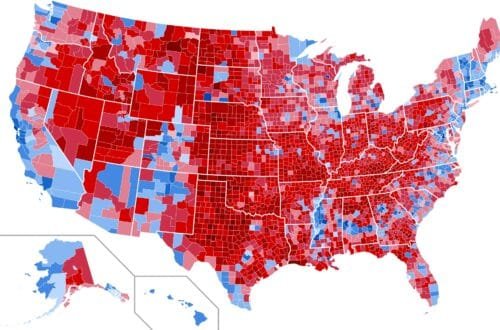 Blue counties